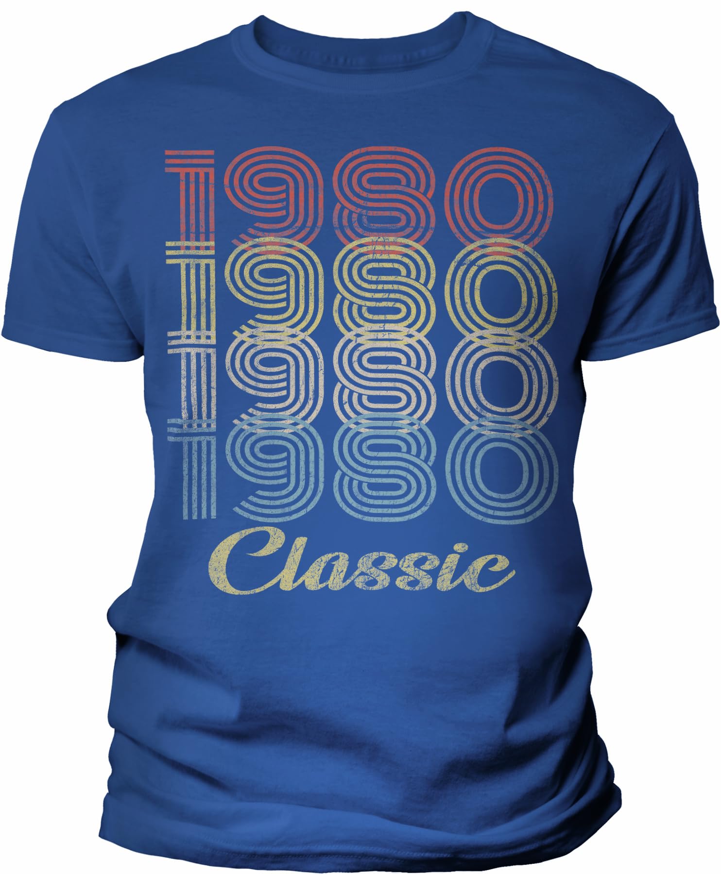 Vintage 1980s Retro 45th Birthday T-Shirt for Men - Classic 45 Year Old Gift Idea - Perfect for 45th Birthday Parties & Celebrations