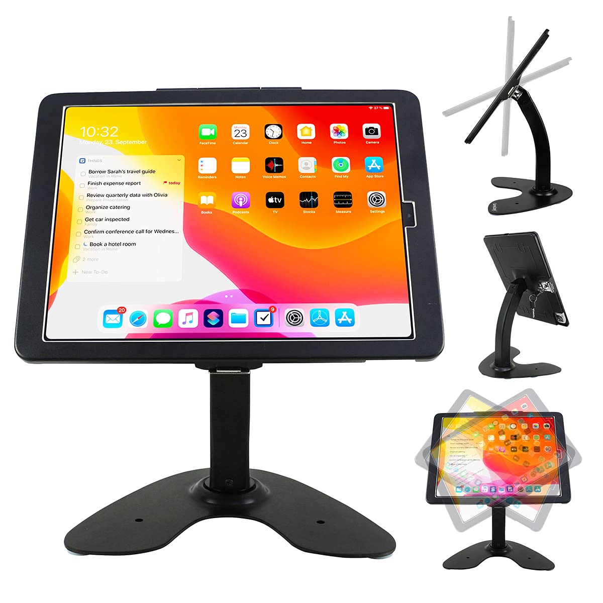Wall Mount Anti-Theft Security Kiosk Stand for iPad Pro 12.9