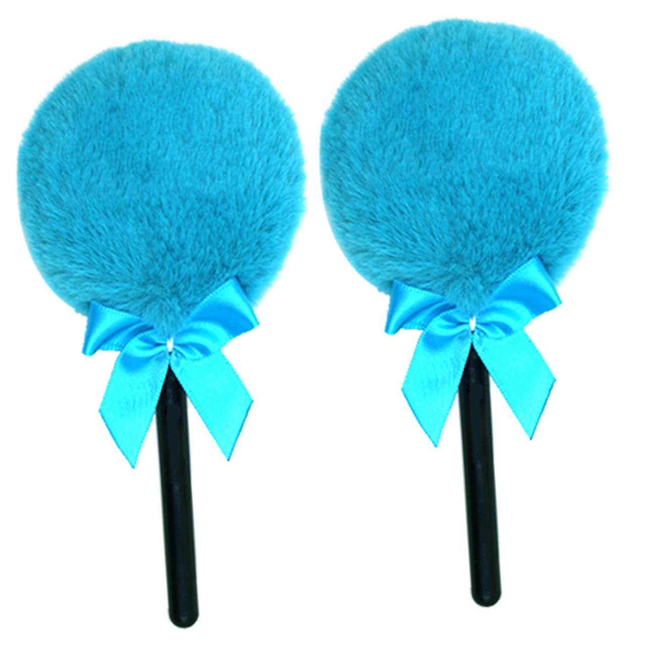 FOMIYES 2-Pack Fluffy Triangle Powder Puffs for Makeup - Soft Face Powder Puff for Loose & Pressed Powder - Perfect for Blending Foundation, Setting Powder & Touch-Ups On The Go
