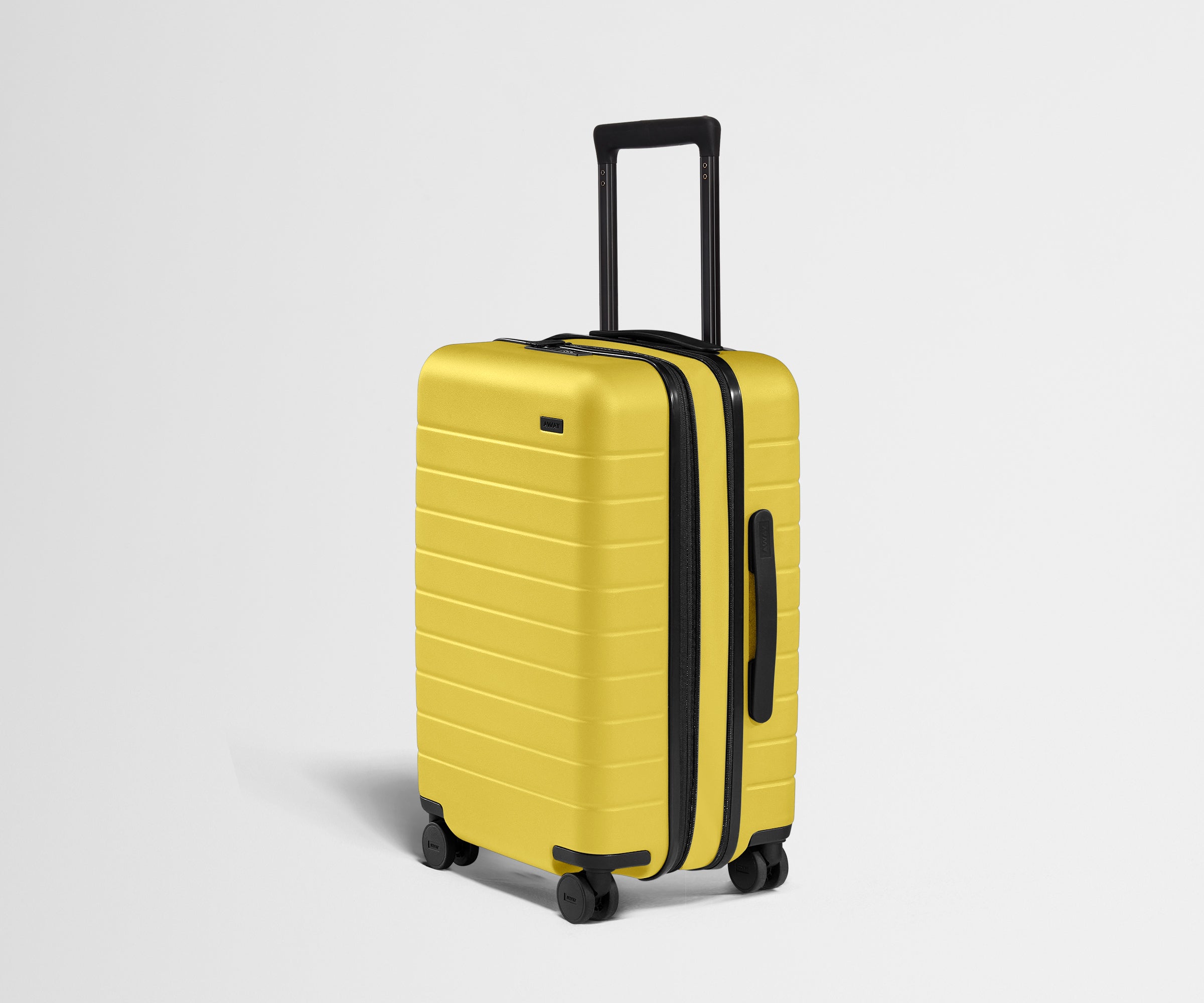 The Carry On Flex Luggage - Sunshine Yellow Lightweight Spinner Suitcase for Travel, Business Trips & Weekend Getaways