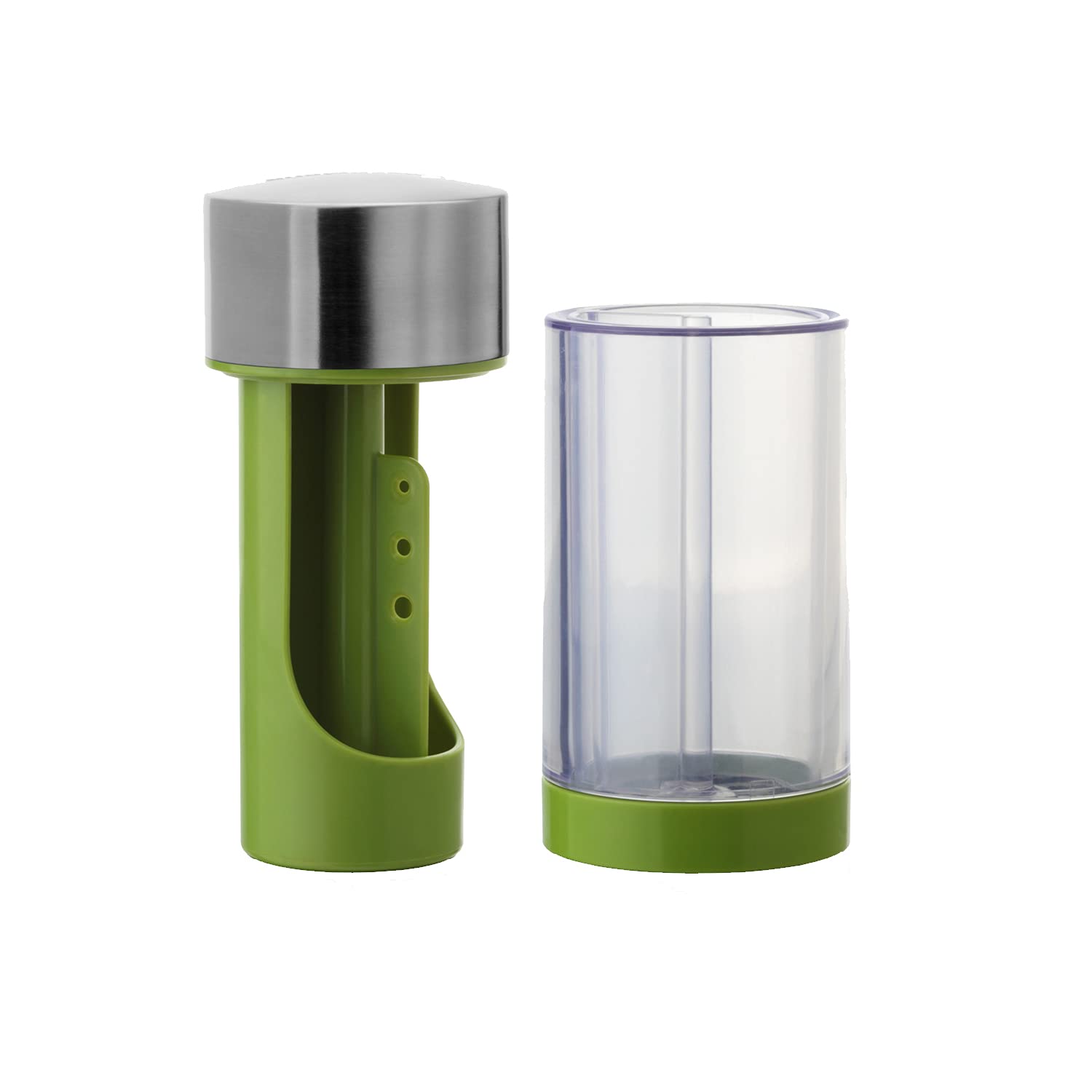 Premium Stainless Steel Microplane Herb Grinder & Leaf Stripper - Kitchen Seasoning Mill for Fresh Herbs, Spices & Tea Leaves | Perfect for Cooking, Baking & Cocktail Making
