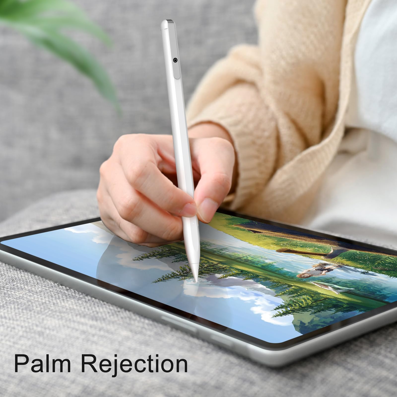 Premium Stylus Pen for iPad - Fast Charging USB-C Apple Pencil Alternative (13 Min Charge) | Compatible with iPad 10th Gen, Air 3/4/5, Mini 5/6, iPad 6-10, Pro 11