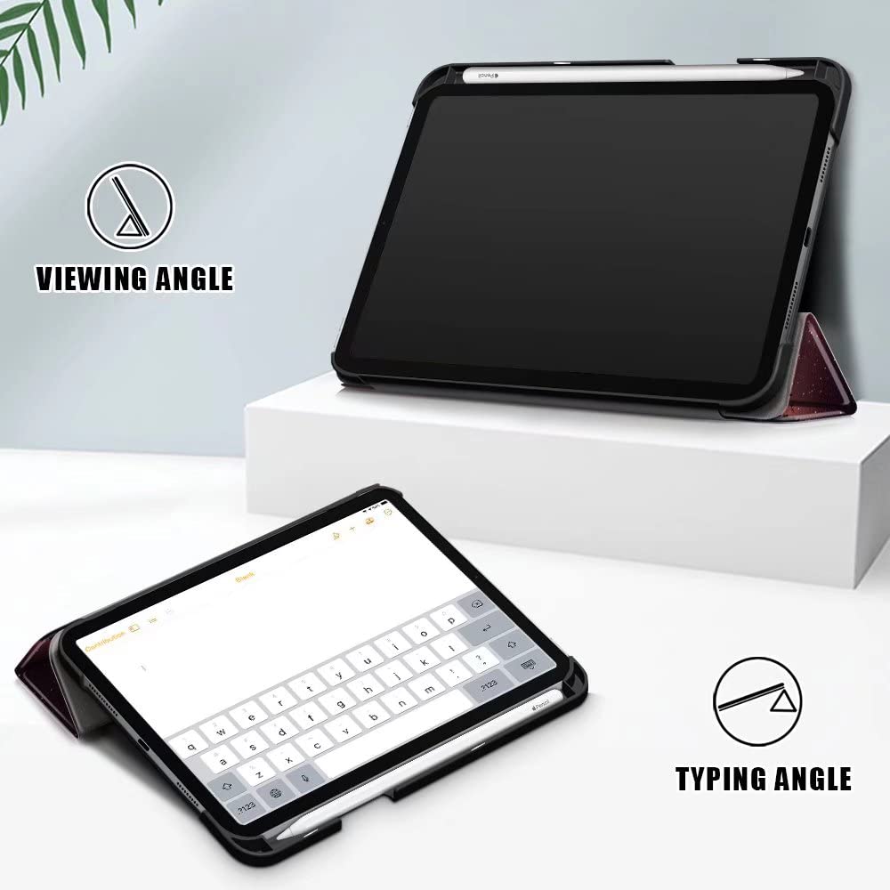 Premium Lightweight Tri-Fold Case for Apple iPad Mini 6 (2021 8.3-inch) - Auto Wake/Sleep, Pencil Holder & Adjustable Stand | Perfect for Work, Study & Travel (Forest Dusk)