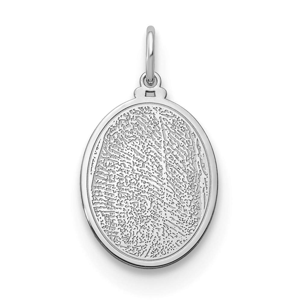 Personalized 925 Sterling Silver Fingerprint Pendant Charm - Custom Engraved Jewelry for Necklace, Gift for Mom, Wife, Anniversary & Special Occasions