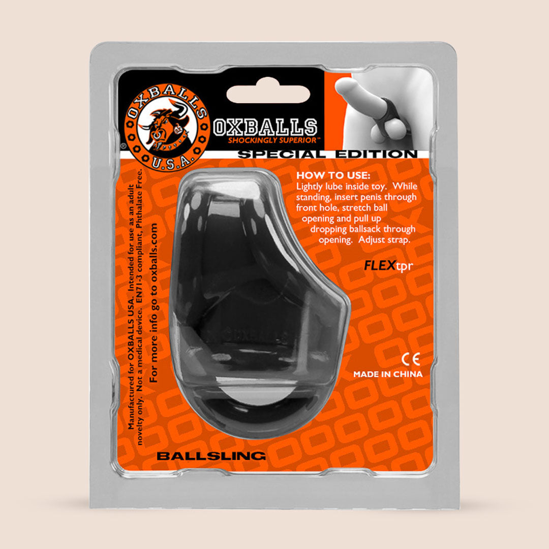 Oxballs Ballsling Cocksling with Ball Splitter - Penis Sling & Ball Separator for Enhanced Comfort & Support | Perfect for BDSM, Bondage & Intimate Play