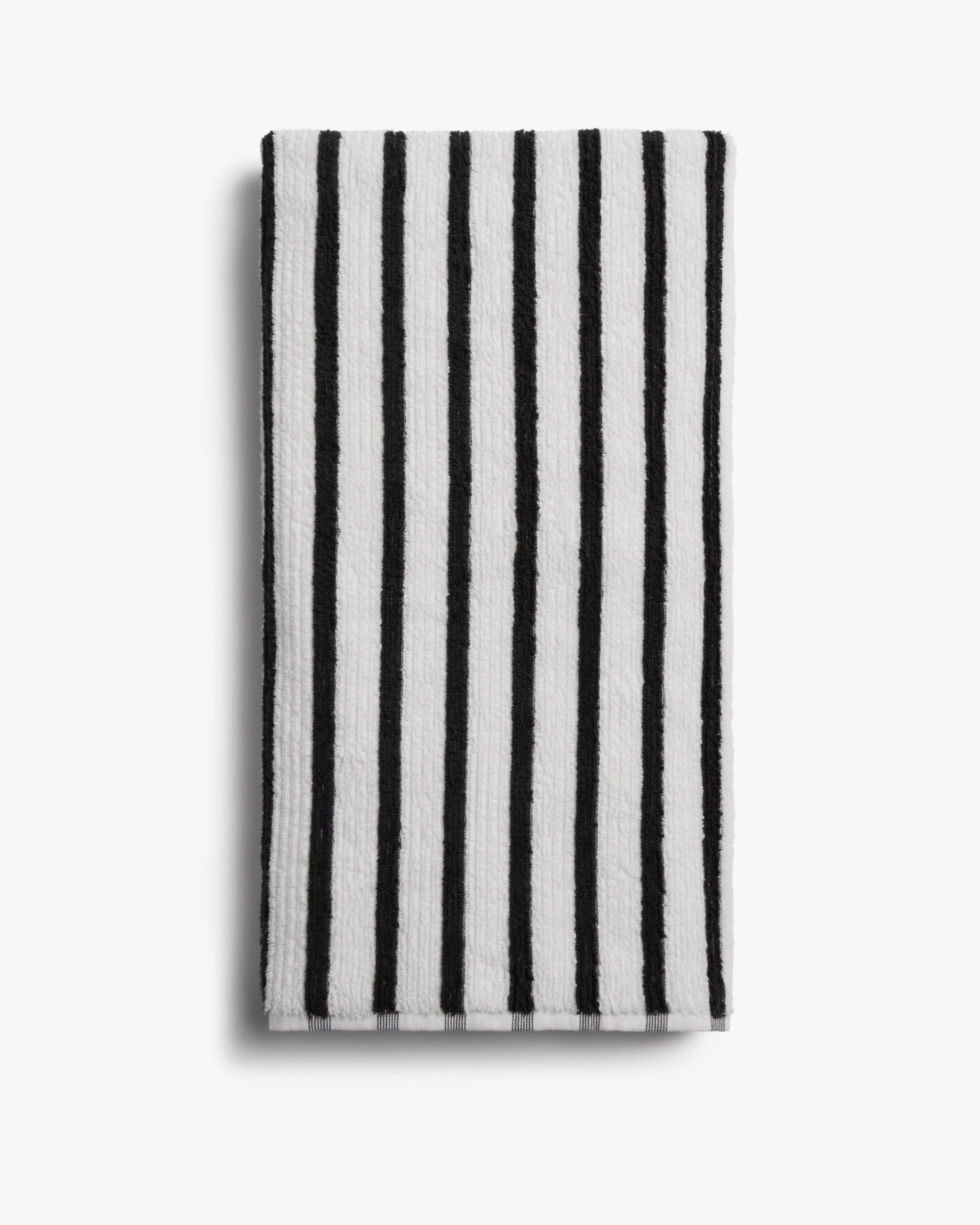 6+6 Organic Resort Stripe Bath Towel Set - Soft & Absorbent Black Striped Towels for Spa, Beach, and Luxury Bathroom Decor