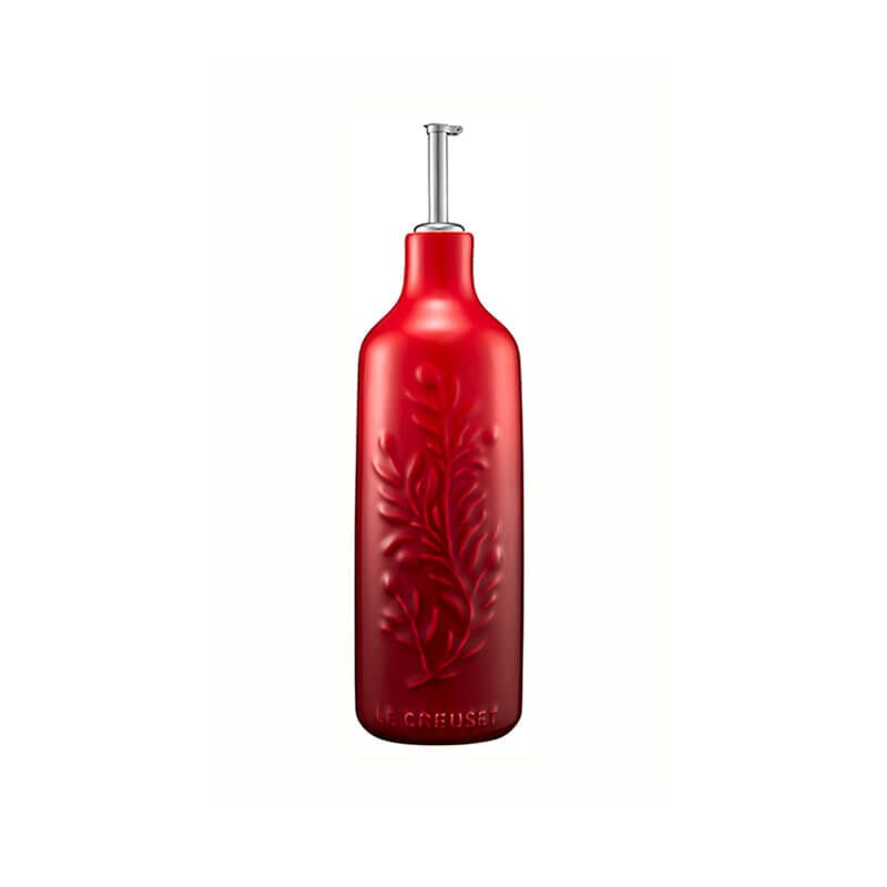 Le Creuset Cerise Oil Cruet - Premium Olive Oil Dispenser for Kitchen & Dining - Perfect for Cooking, Salad Dressing & Gourmet Meals