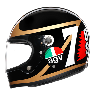 AGV X3000 Barry Sheene Replica Motorcycle Helmet - Premium Full Face Racing Helmet for Men & Women - Lightweight & Aerodynamic Design for Street & Track Racing
