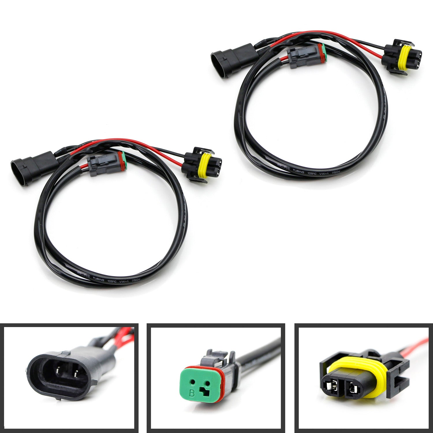 36 H11 H8 LED Fog Light Bulbs with DTP Connectors - Waterproof Off-Road Lights for Trucks, SUVs, Jeeps - Perfect for Night Driving, Foggy Weather & Off-Road Adventures