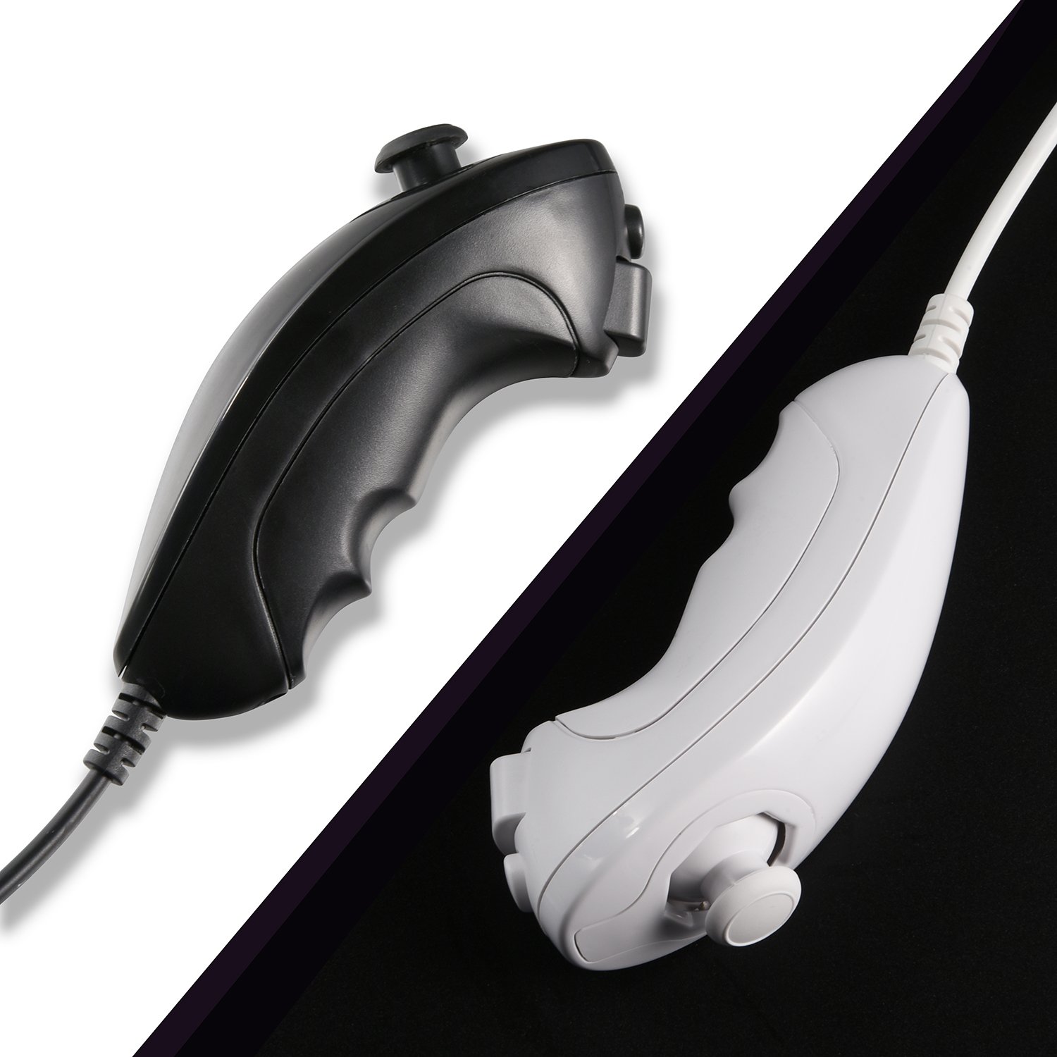 Miadore 2-Pack Wii Nunchuk Controllers for Wii & Wii U - Gaming Accessories