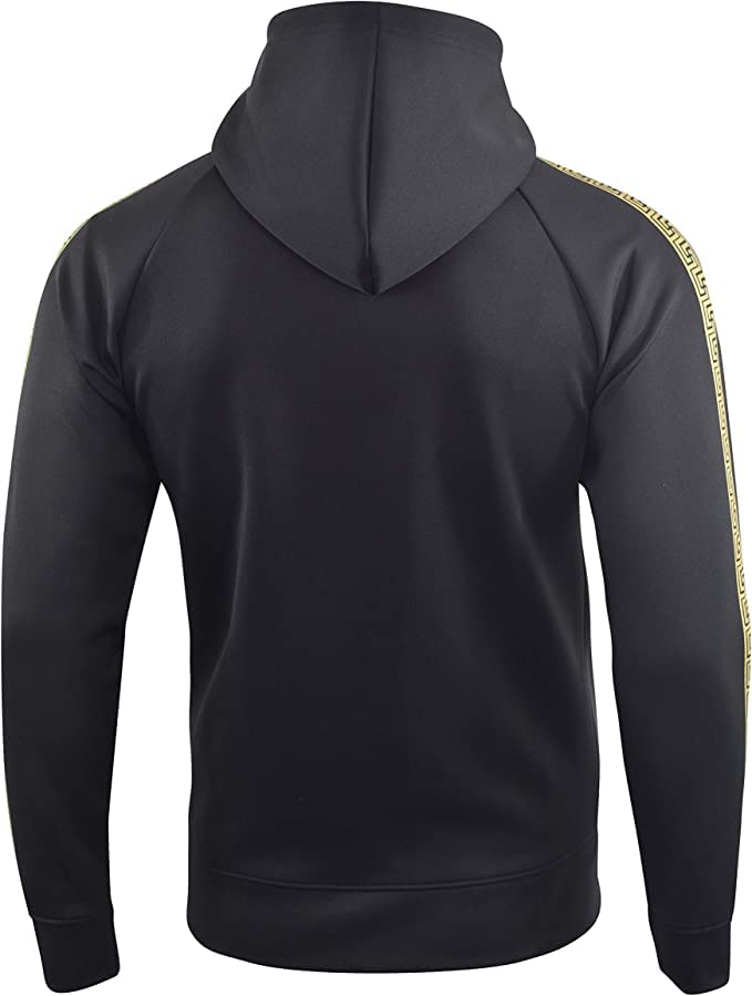 Men's Full Zip Hooded Tracksuit Set - Gym Jogging Sweat Suit with Tricot Jacket & Pants for Workout, Running, and Casual Wear