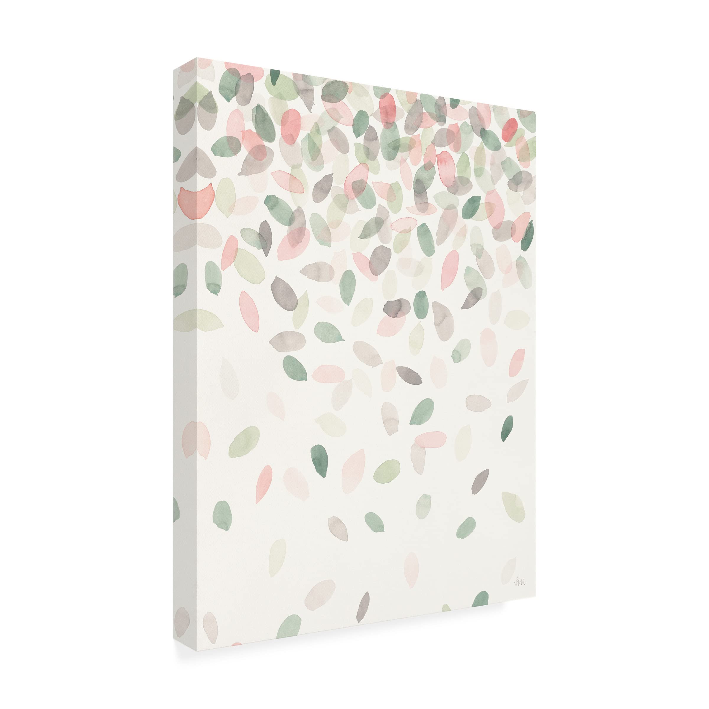 Laura Marshall 'Spring Cascade I' Canvas Art Print - Modern Wall Decor for Living Room, Bedroom & Office - High-Quality Trademark Fine Art