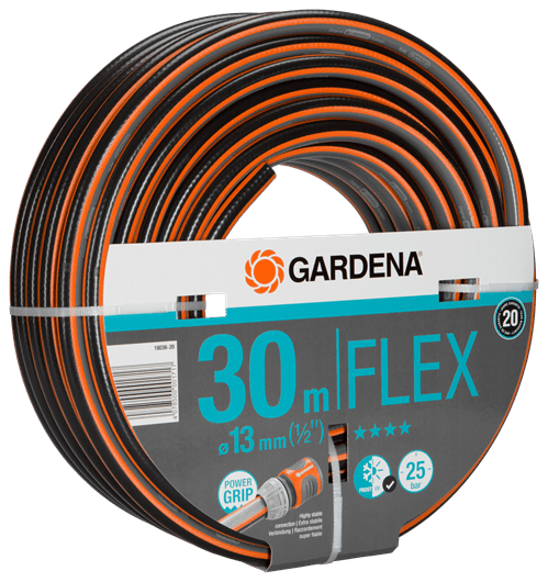 Gardena Comfort FLEX Garden Hose 13mm (1/2 Inch) 30m - Flexible, Durable & Kink-Free Water Hose for Lawn, Garden & Outdoor Use