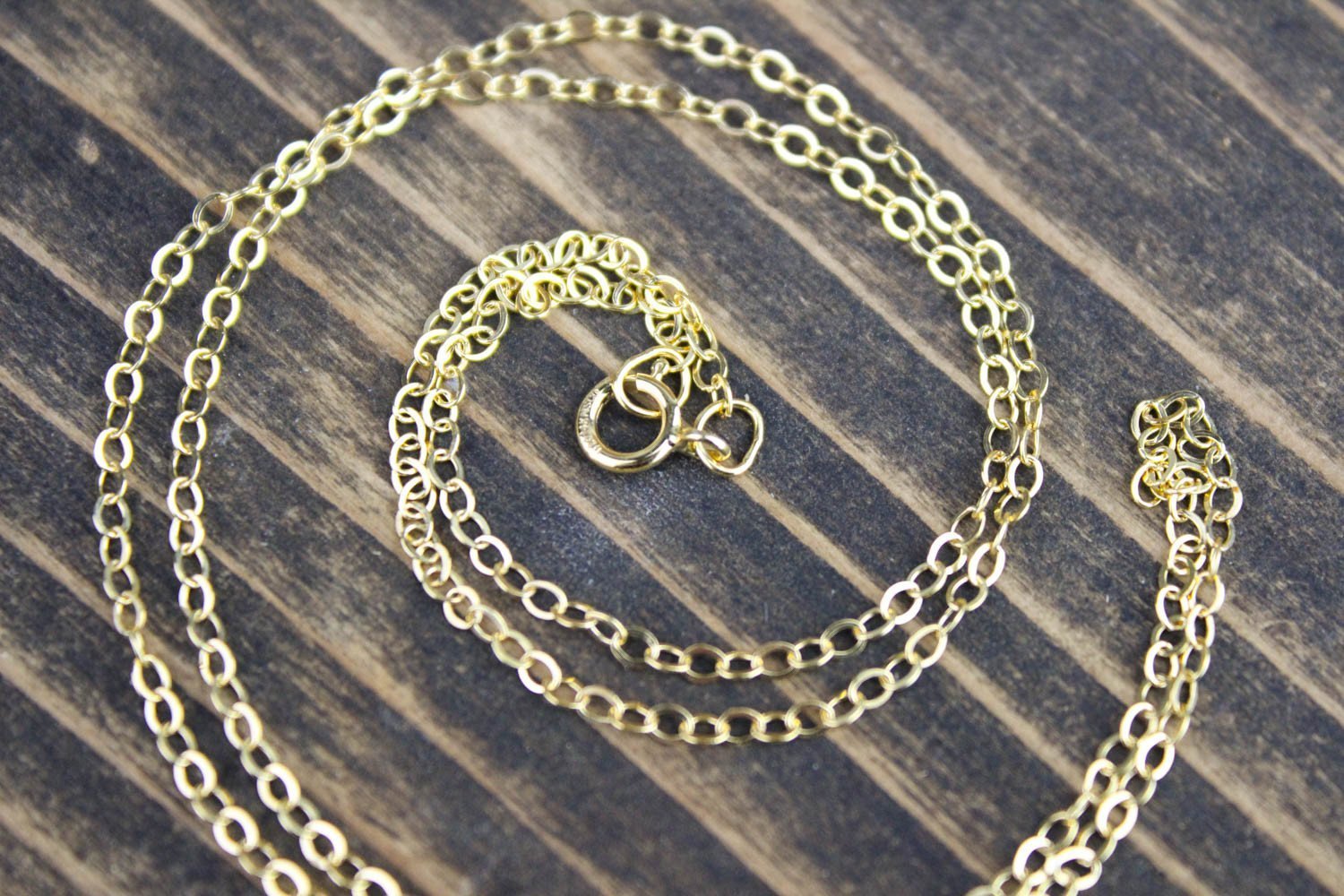 18 Inch Gold Filled Chain Necklace for Women - Durable & Hypoallergenic Jewelry for Everyday Wear, Gift Giving & Special Occasions