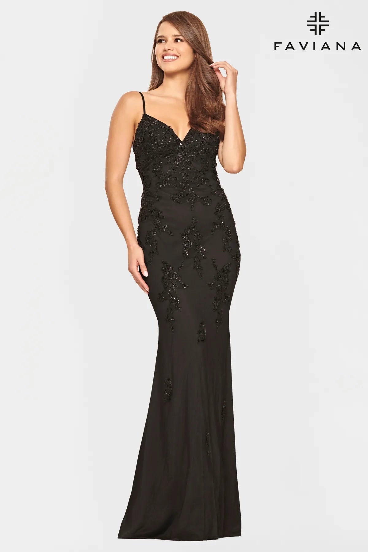 Faviana S10633 Elegant Evening Gown - Women's Formal Party Dress for Prom, Wedding & Special Occasions