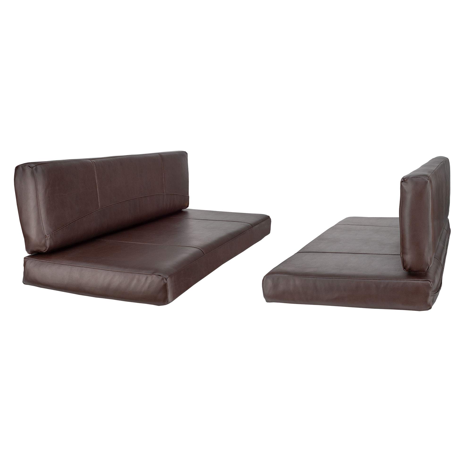 RecPro RV Dinette Booth Cushions with Memory Foam - Comfortable Camper Trailer Bed Replacement (Mahogany, 36