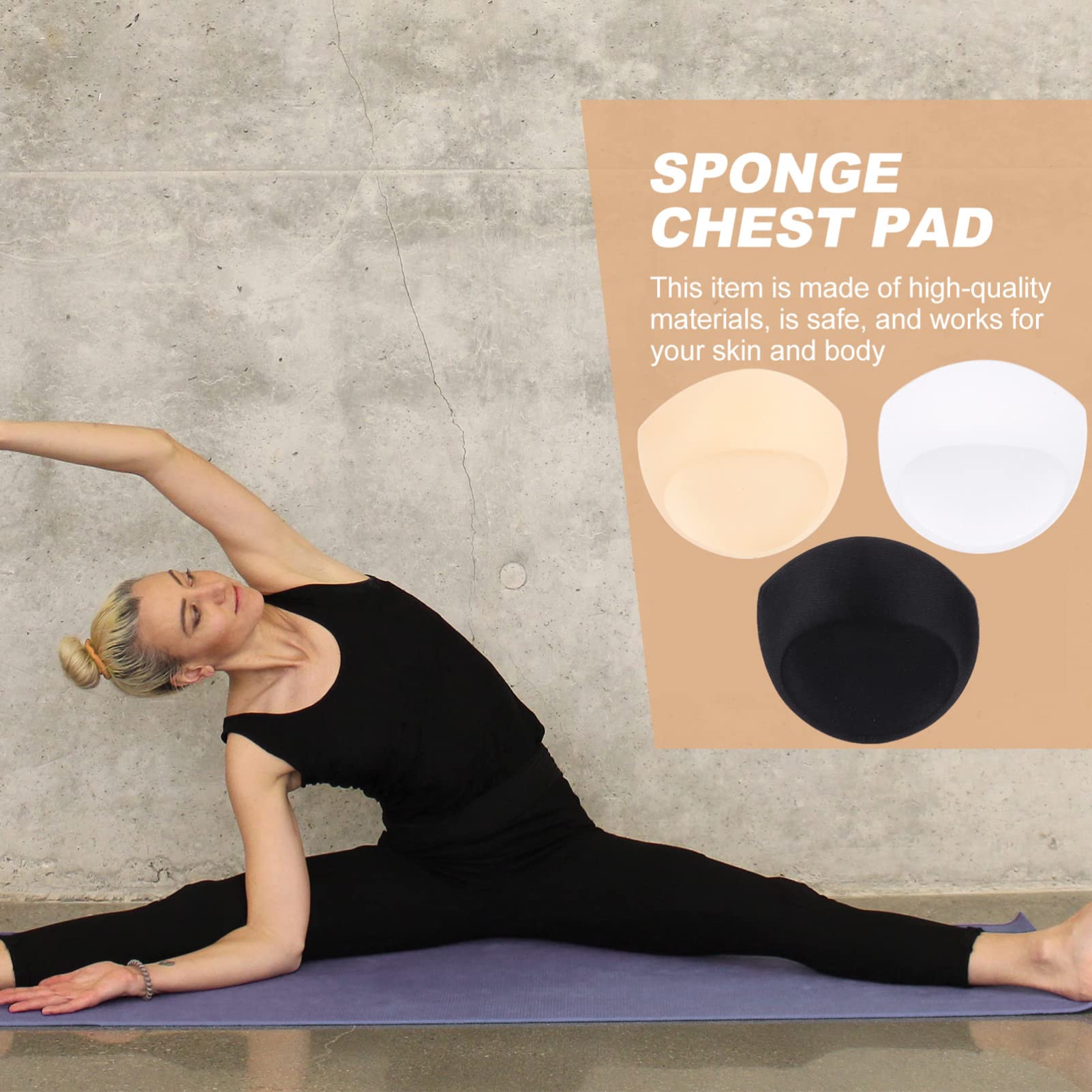 GALPADA Sports Bras with 3 Pairs Removable Breathable Foam Bra Pads - Comfortable Bra Inserts for Women, Bikini, Swimsuit & Activewear - Perfect for Yoga, Gym, Running and Everyday Wear