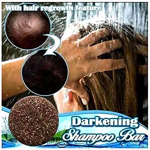 100% Natural Organic Grey Reverse Bar - Darkening & Volumizing Hair Conditioner Soap for Moisturized, Healthy Hair | Perfect for Color-Treated, Dry or Damaged Hair at Home Salon Care