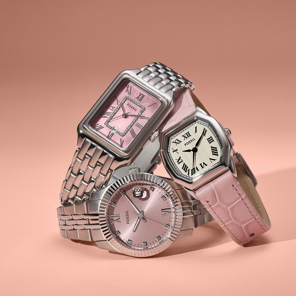 Fossil Raquel ES5401 Women's Analog Stainless Steel Watch - Elegant & Durable for Everyday Wear, Office & Casual Outfits