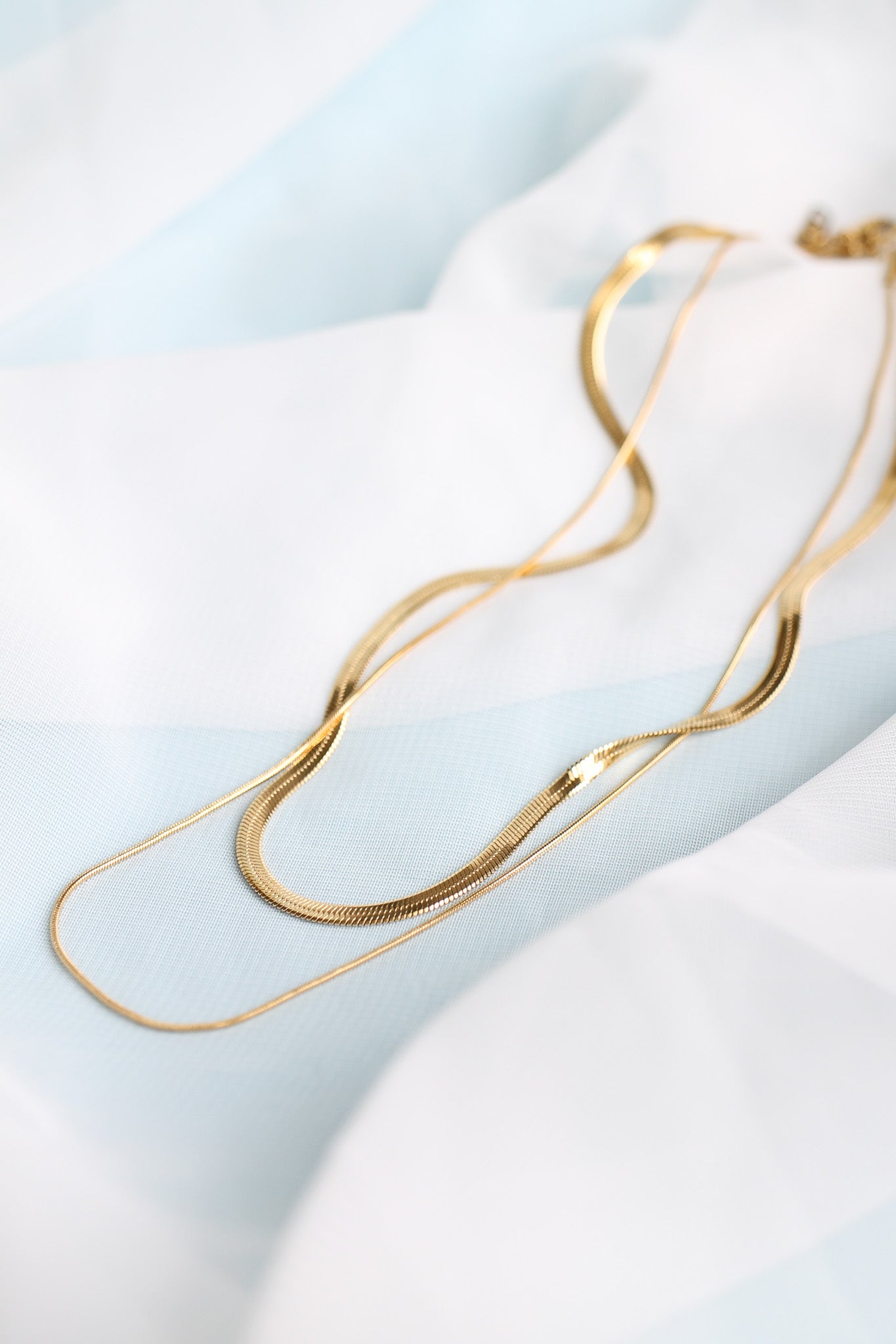 Back Bay Layered Gold Necklace for Women - Elegant Dainty Layered Chain Necklace for Everyday Wear, Date Night & Gift Giving