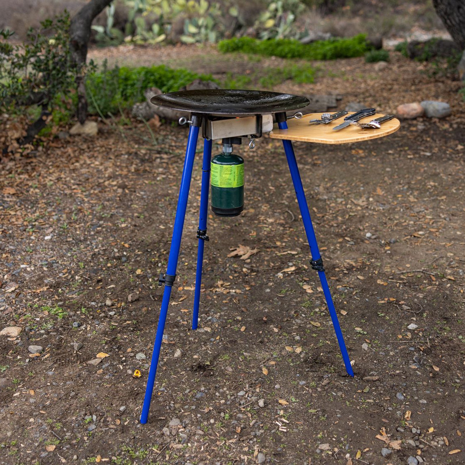 TEMBO TUSK Adjustable Leg Skottle Grill - Portable Outdoor Cooking for Camping, Tailgating & Backyard BBQs