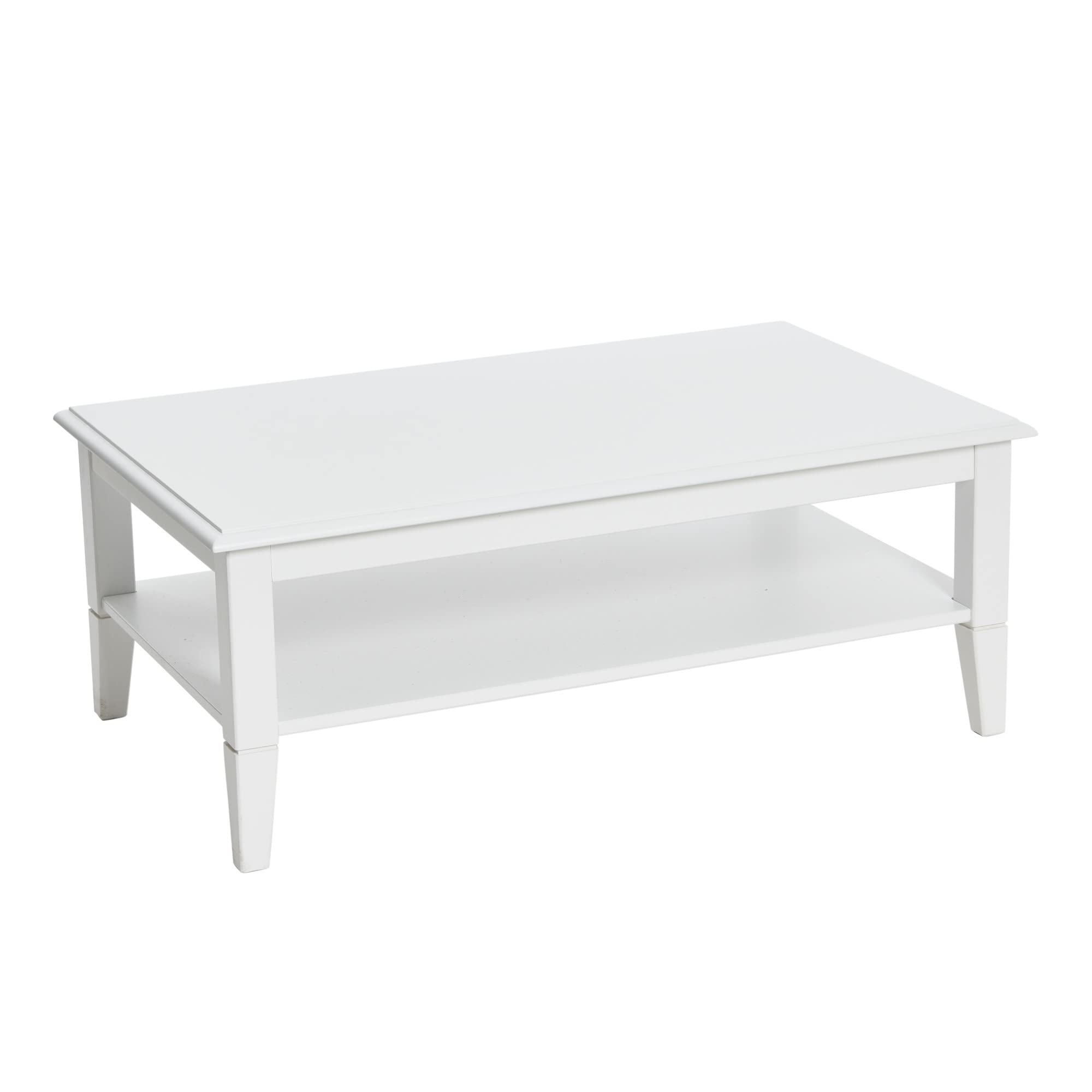 Creative Co-Op Pleasantville Solid Wood Coffee Table - Rustic Farmhouse Style Living Room Center Table for Home Decor