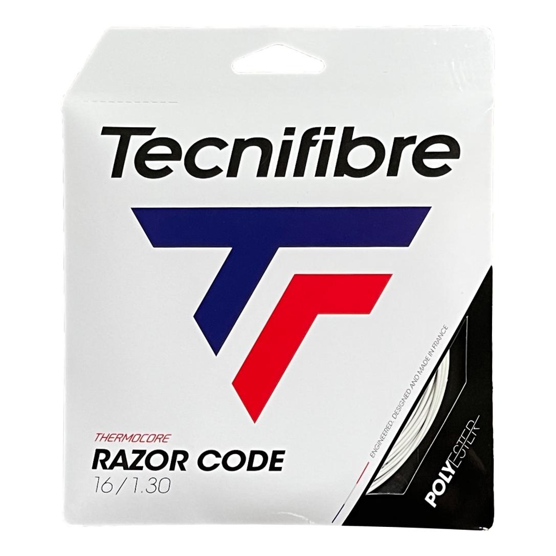 Tecnifibre Razor Code 16 Tennis String - High Performance Polyester String for Spin & Control | Perfect for Competitive Players & Tournament Play