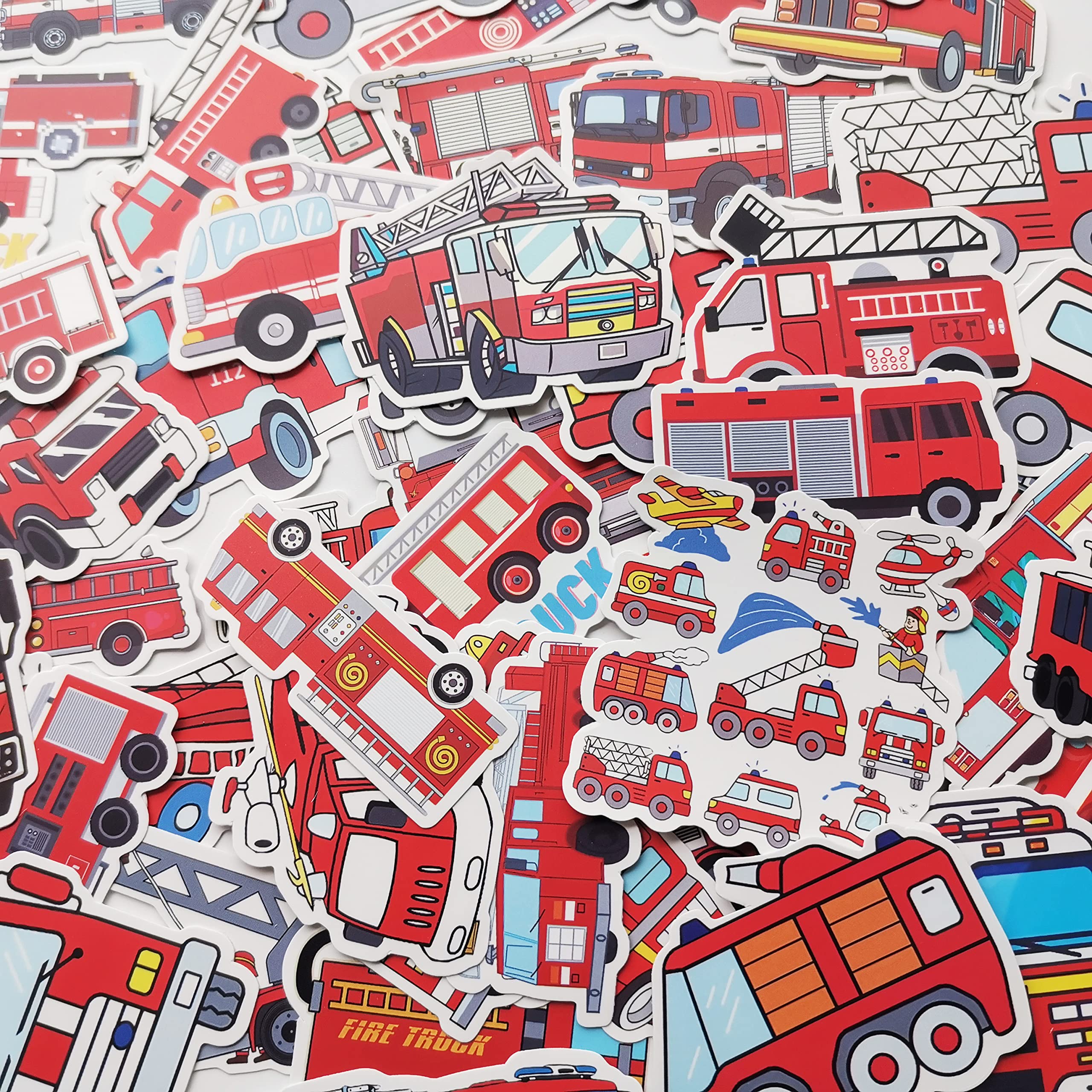 Kids Truck Stickers - Firefighter Reward Decals for Trucks, Fireman Stickers & Vehicle Graphics - Perfect for Rewards, Toy Trucks & Kids' Room Decor