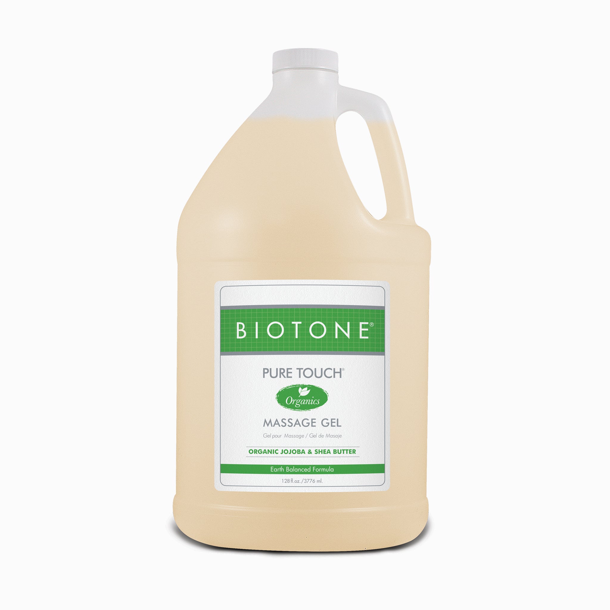 BIOTONE® Pure Touch Organics Massage Gel - 1 Gallon | Professional Massage Therapy, Spa & Aromatherapy | Hydrating & Relaxing for Body & Skin Care