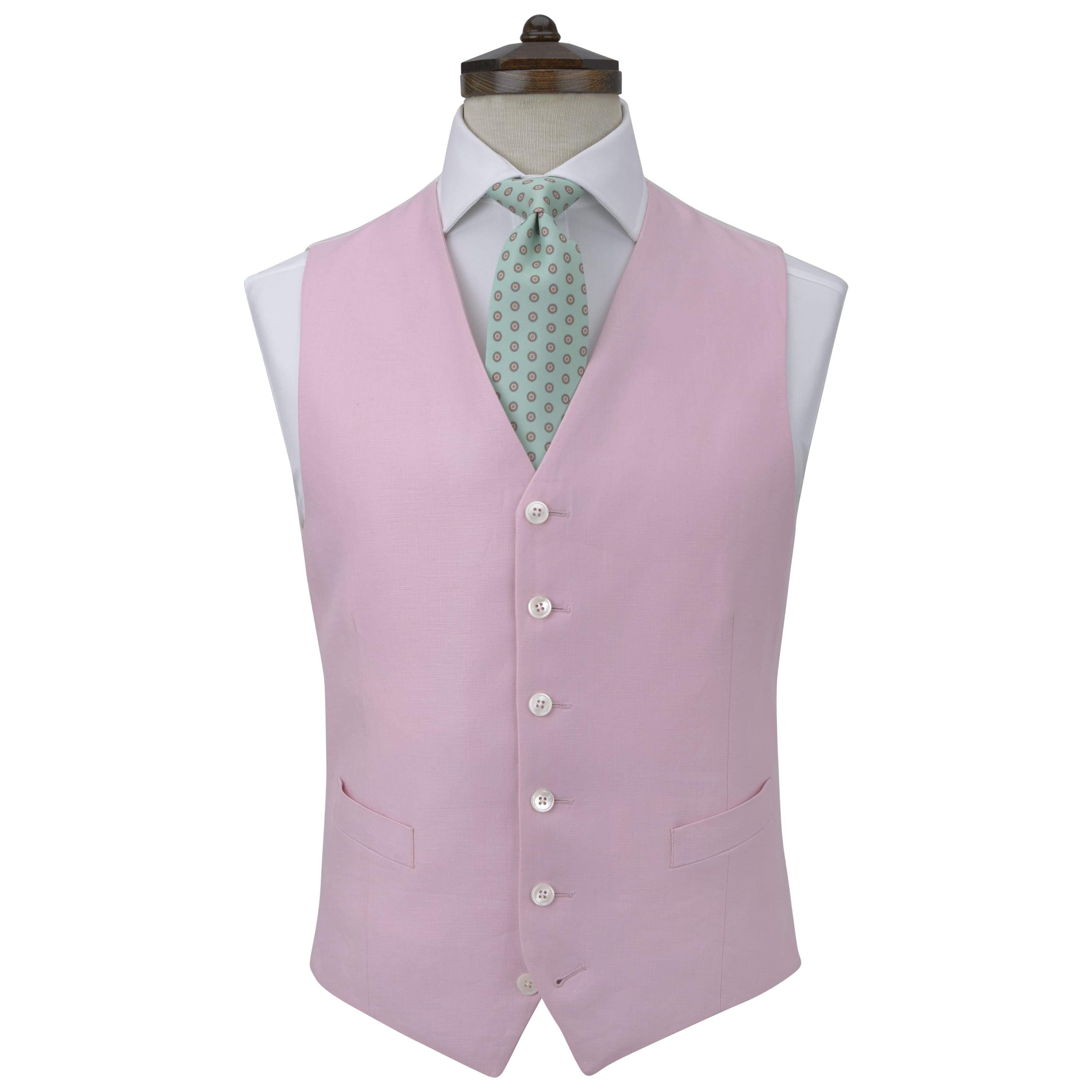 Stylish Hyde Pink Linen Waistcoat for Women - Elegant Summer Blazer Jacket for Office, Wedding & Formal Occasions