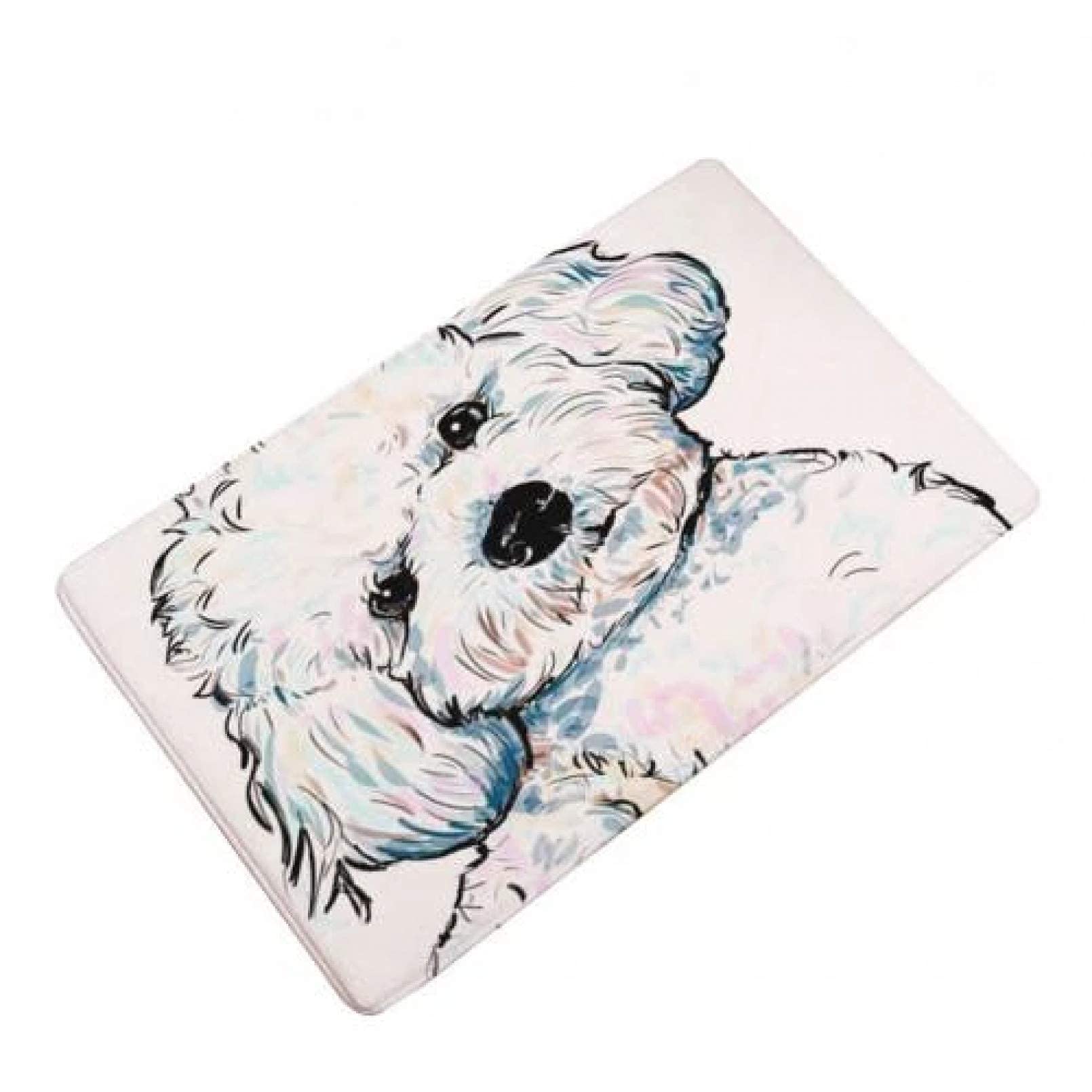 Venuy 3D Printing Flannel Doormat - Cute Dog Design Non-Slip Floor Mat for Entrance, Bathroom & Kitchen - Home Decor Welcome Rug for Indoor/Outdoor Use - Perfect Gift for Pet Lovers