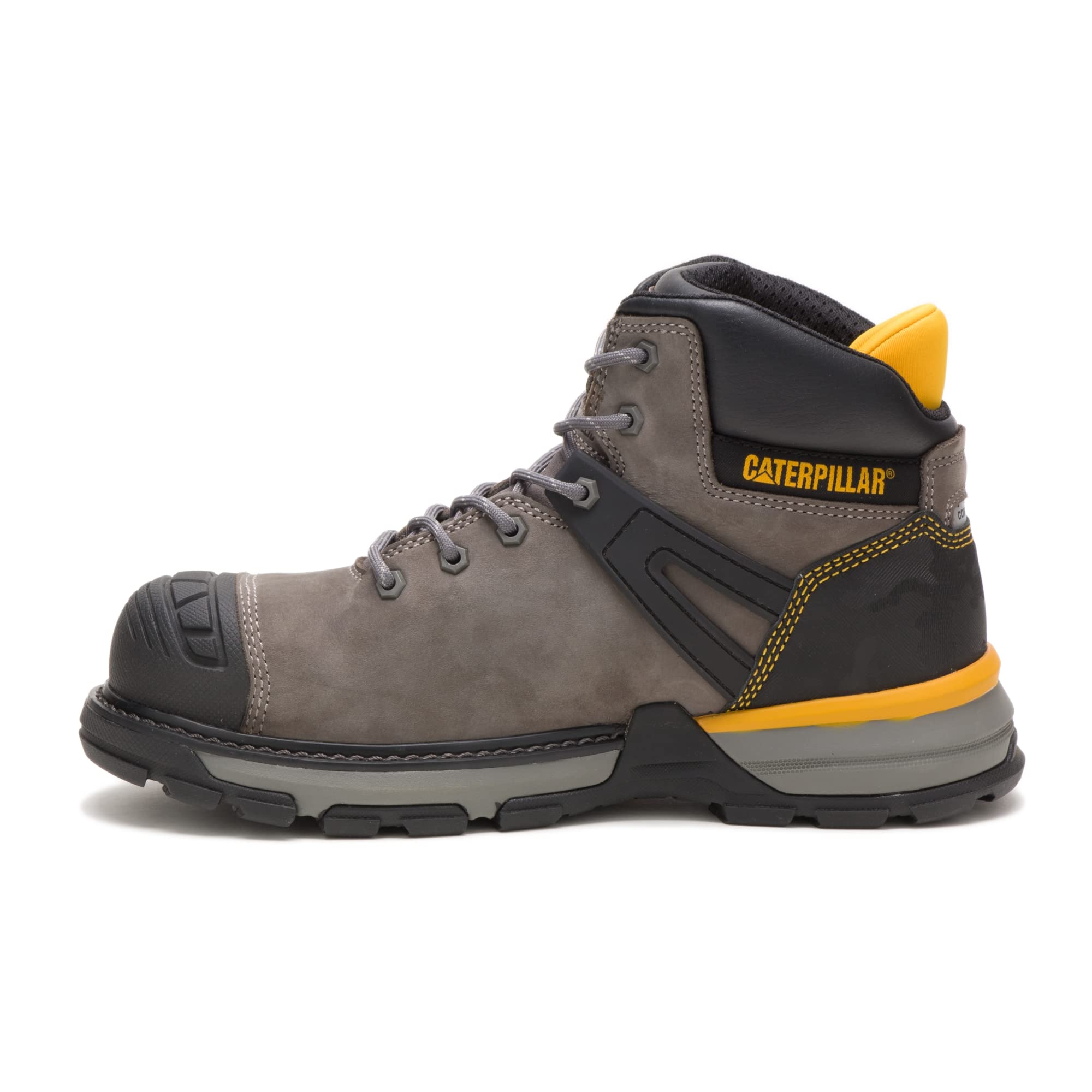 Caterpillar Excavator Superlite Waterproof Nano Toe Work Boots for Men - Durable Safety Shoes for Construction, Landscaping & Heavy Duty Work
