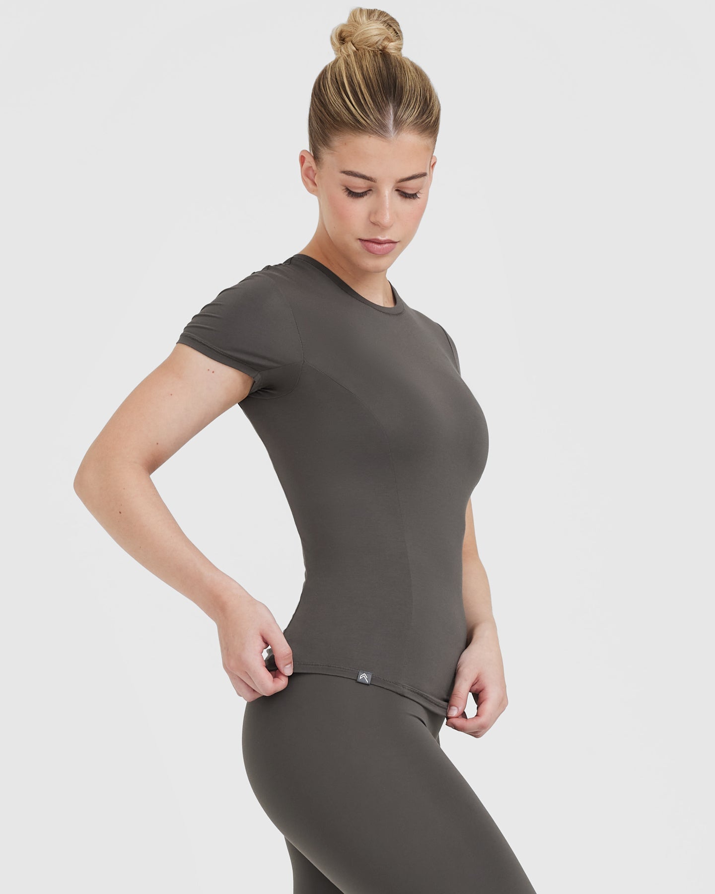 Mellow™ Soft Short Sleeve T-Shirt for Women | Comfortable Cotton Tee in Deep Taupe | Casual Wear, Lounge & Everyday Outfits