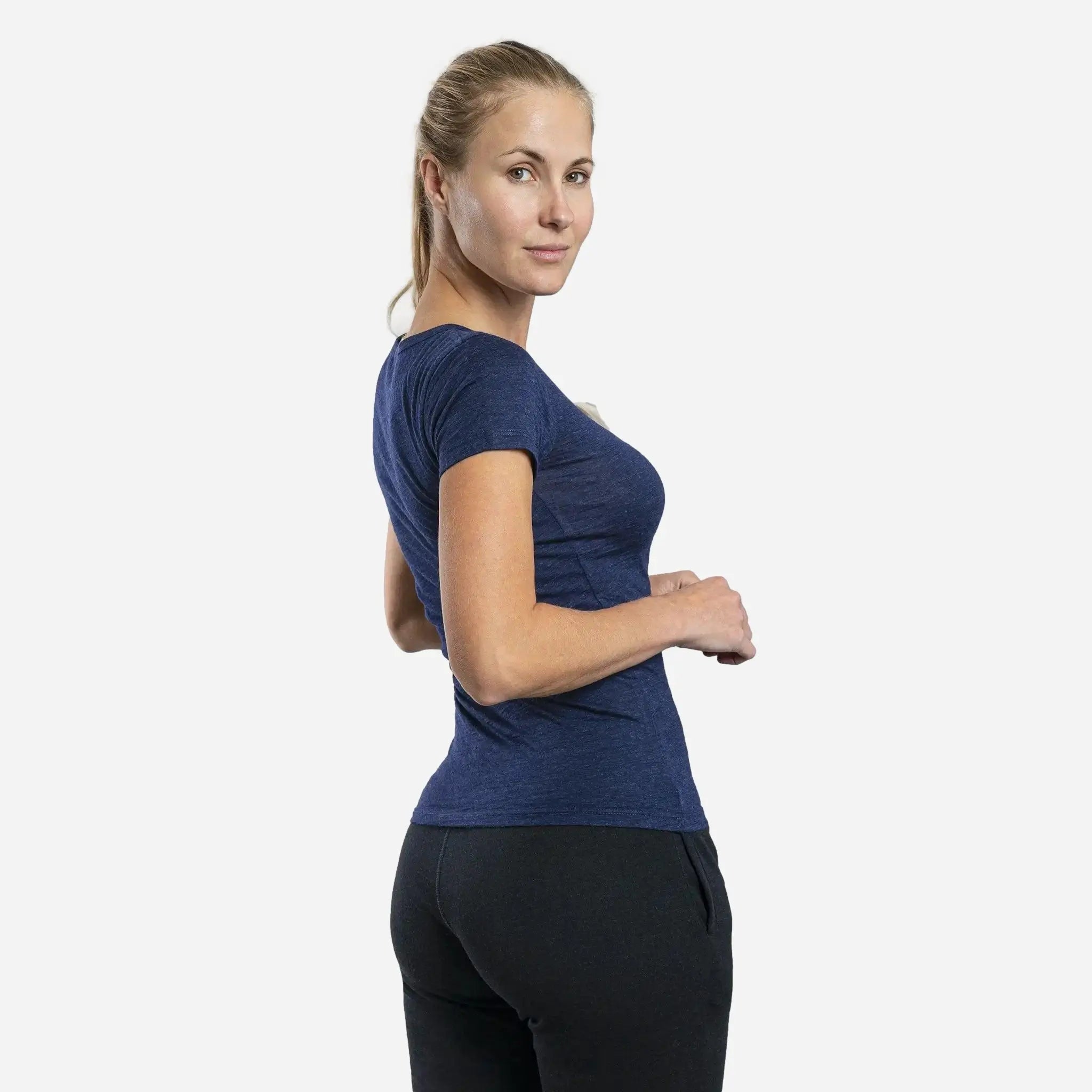 Ultralight 160 Women's Alpaca Wool V-Neck T-Shirt - Soft & Breathable for Travel, Hiking & Everyday Wear