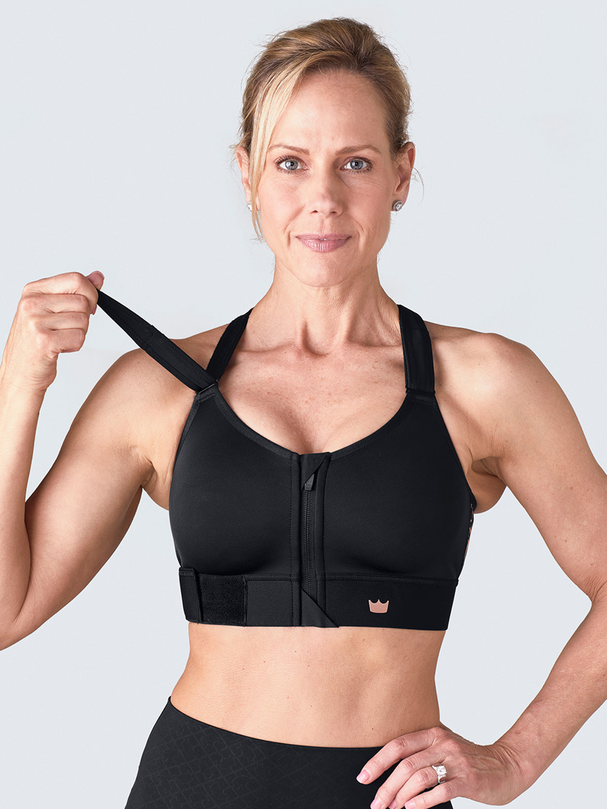 Flex Sports Bra™ - High Support, Breathable & Comfortable Workout Bra for Women - Perfect for Running, Yoga & Gym Training - Black