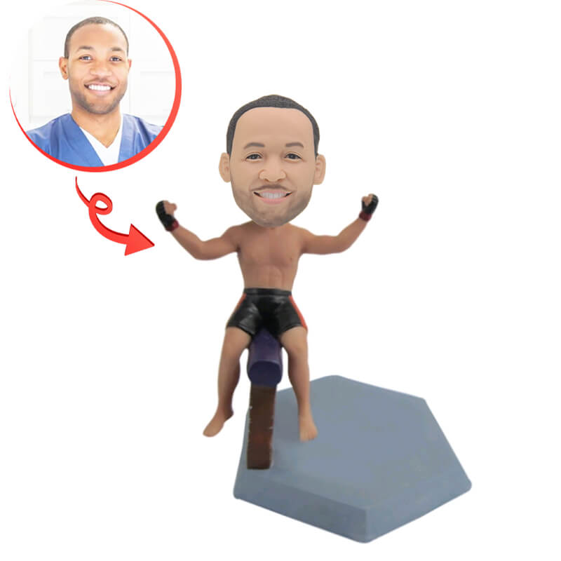 Custom Male Gymnast Bobblehead - Personalized Sports Figure Collectible for Gifts, Home Decor & Sports Enthusiasts
