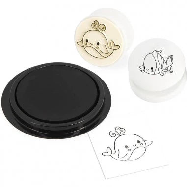 Ocean Stampinoo Stamps - Self-Inking Rubber Stamps for Crafting, Scrapbooking & Office Use - Perfect for DIY Projects, Card Making & Document Organization