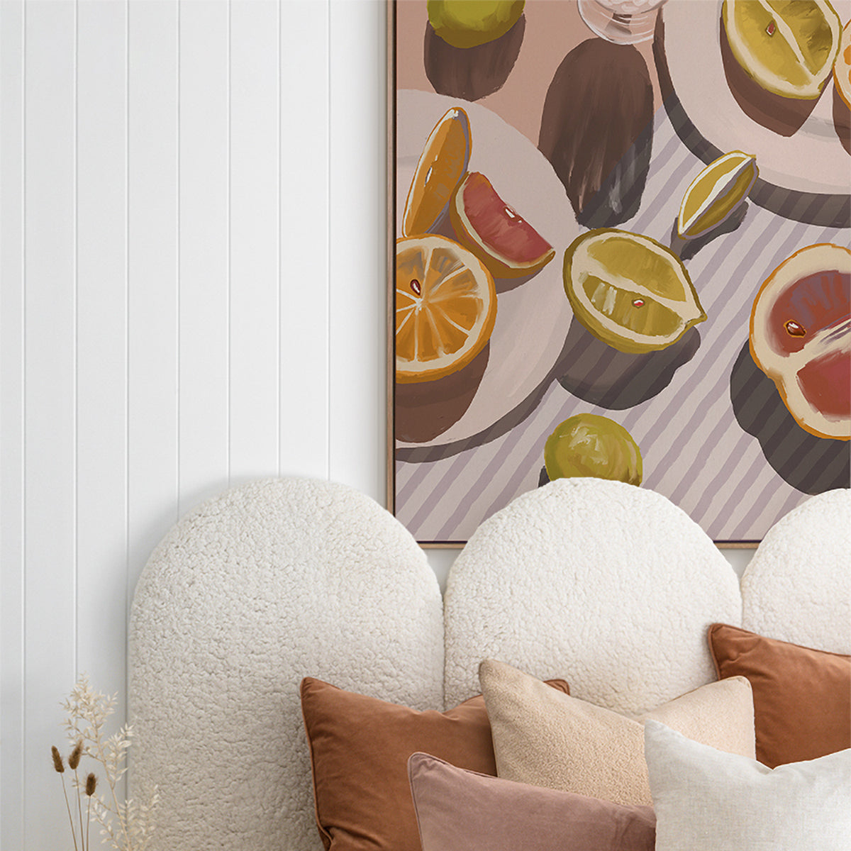 Citrus Fusion Portrait Art Print - Vibrant Fruit Wall Decor for Kitchen, Dining Room & Office - Perfect for Home & Gifts