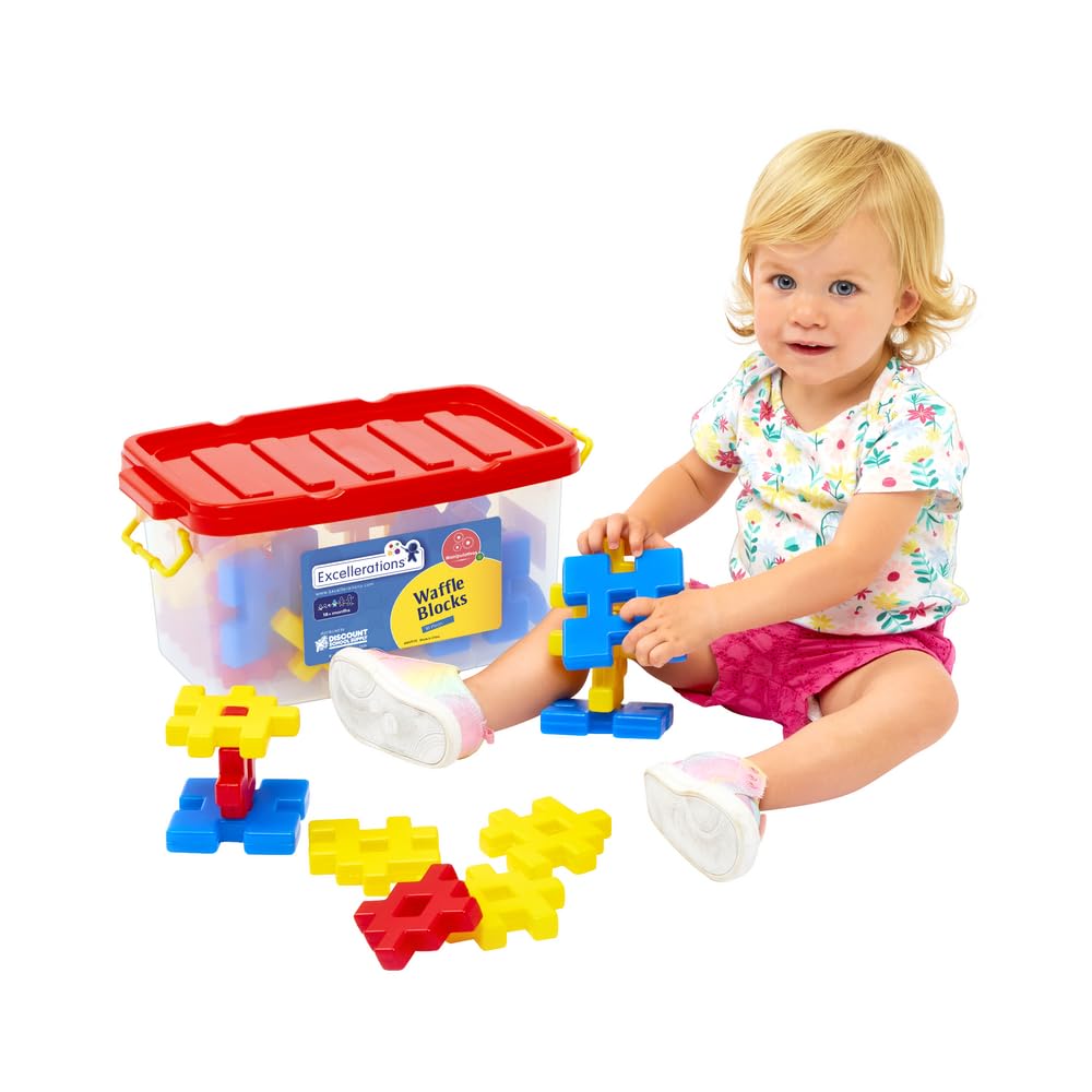 Excellerations STEM Building Blocks for Kids Ages 18 Months+ | Construction Toys for Preschool Learning | 3.75