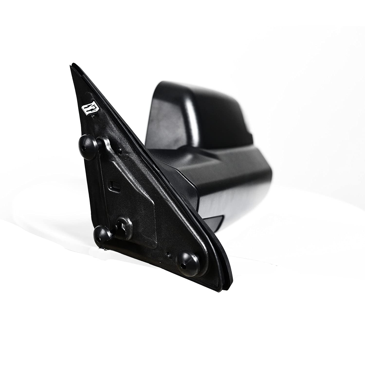 AERDM Power Heated Towing Mirror Black Housing with Temperature Sensor - Compatible with 2009-2015 Ram 1500, 2010-2015 Ram 2500/3500 - Turn Signal & Puddle Lights - Perfect for Winter Towing & Night Driving