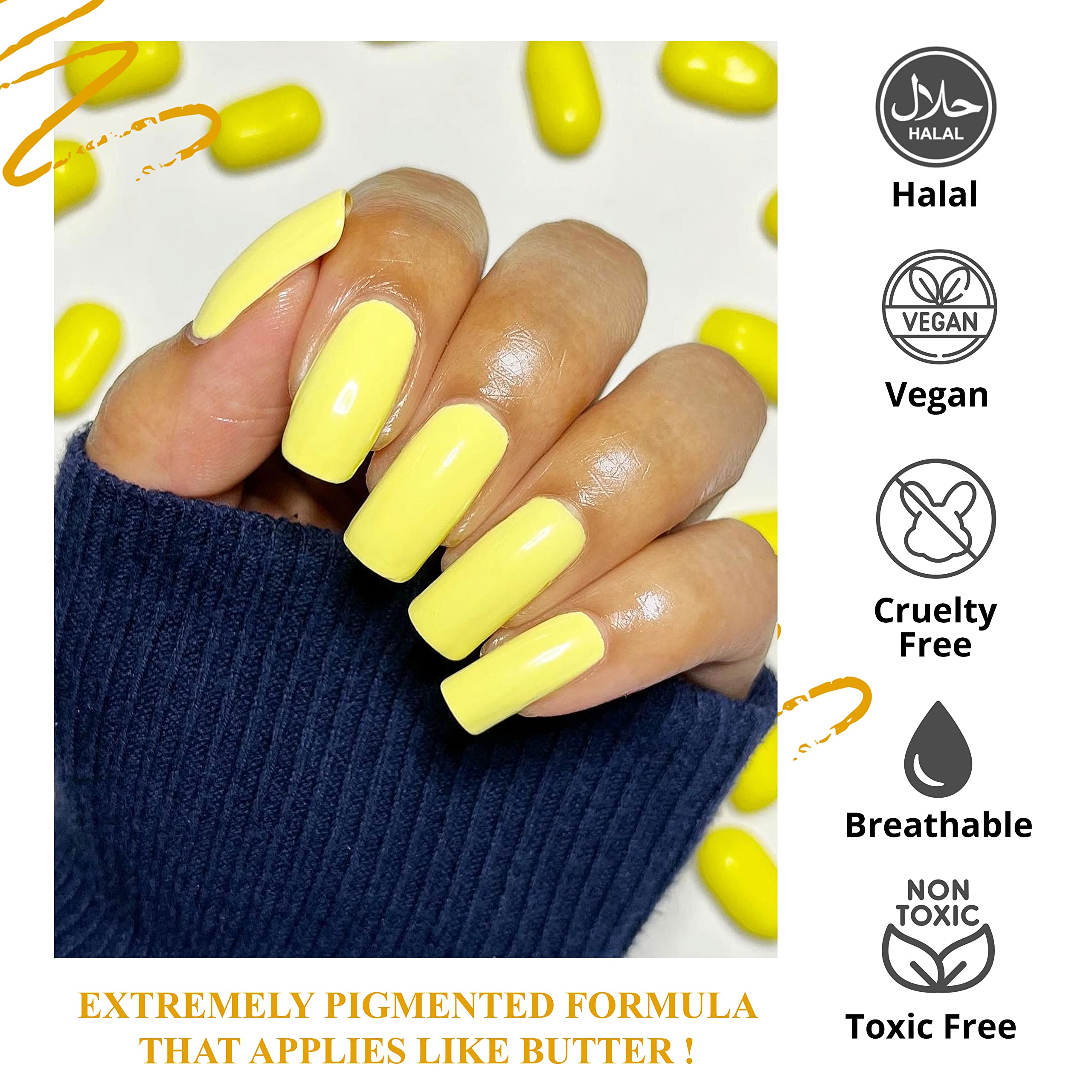 VIVRE Cosmetics Breathable Nail Polish - Water & Oxygen Permeable, Certified Safe for Healthy Nails | Perfect for Daily Wear, Special Occasions & Nail Care Enthusiasts