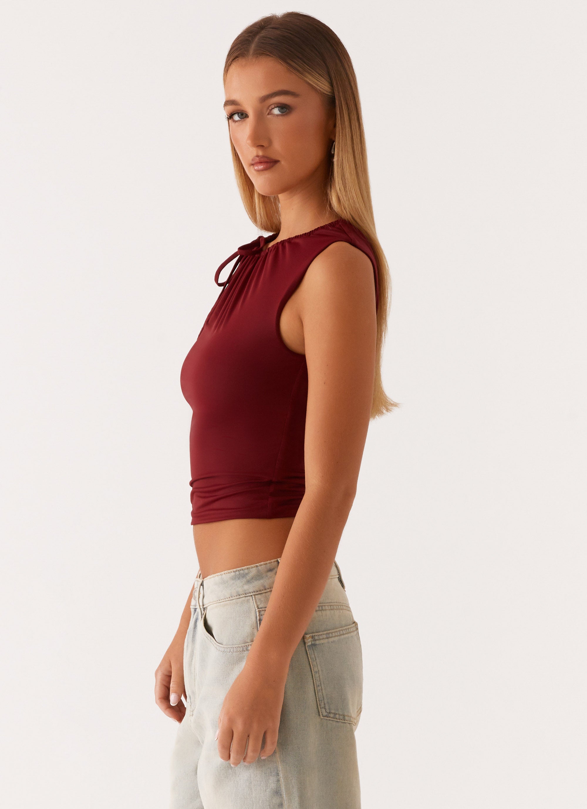 Darlee Women's Mulberry Sleeveless Tank Top - Soft Stretchy Casual Summer Shirt for Gym, Yoga, and Everyday Wear