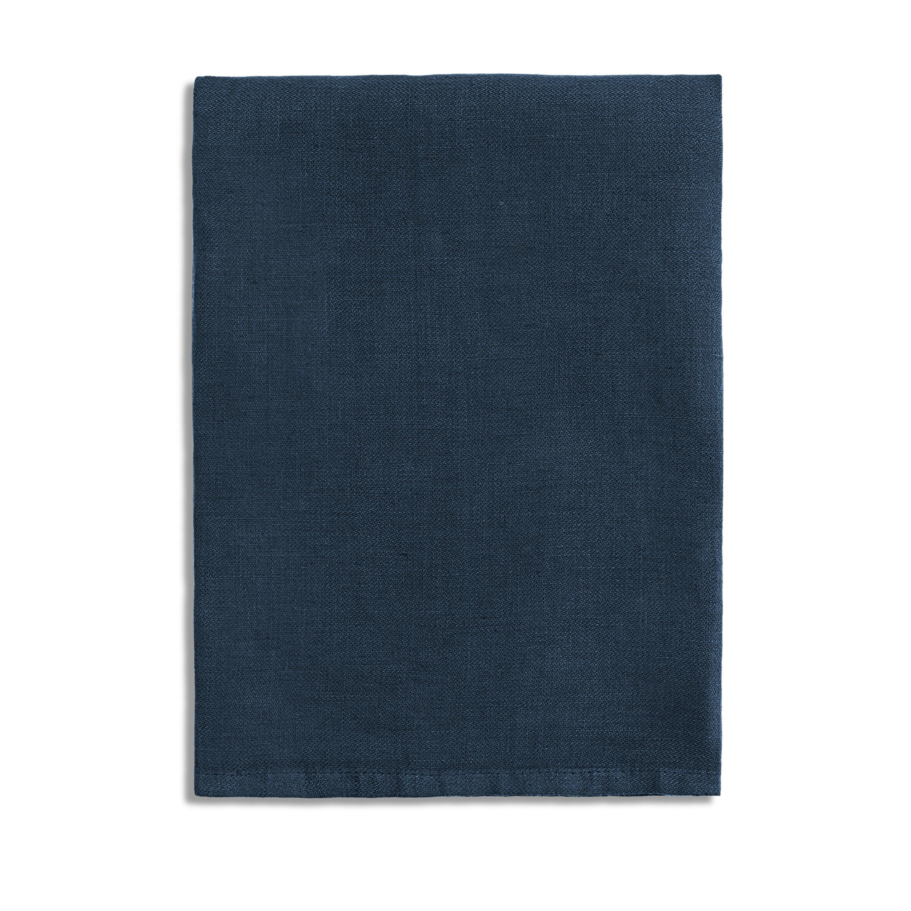 Premium Blue Linen Sateen Napkins Set of 4 - Soft & Elegant Dinner Napkins for Formal Dining, Wedding Reception & Holiday Table Setting