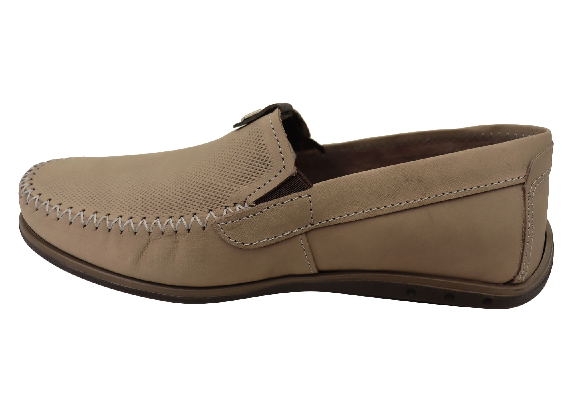 Oscar Men's Genuine Leather Loafers - Comfortable Slip-On Dress Shoes Handcrafted in Brazil - Perfect for Business Casual & Office Wear