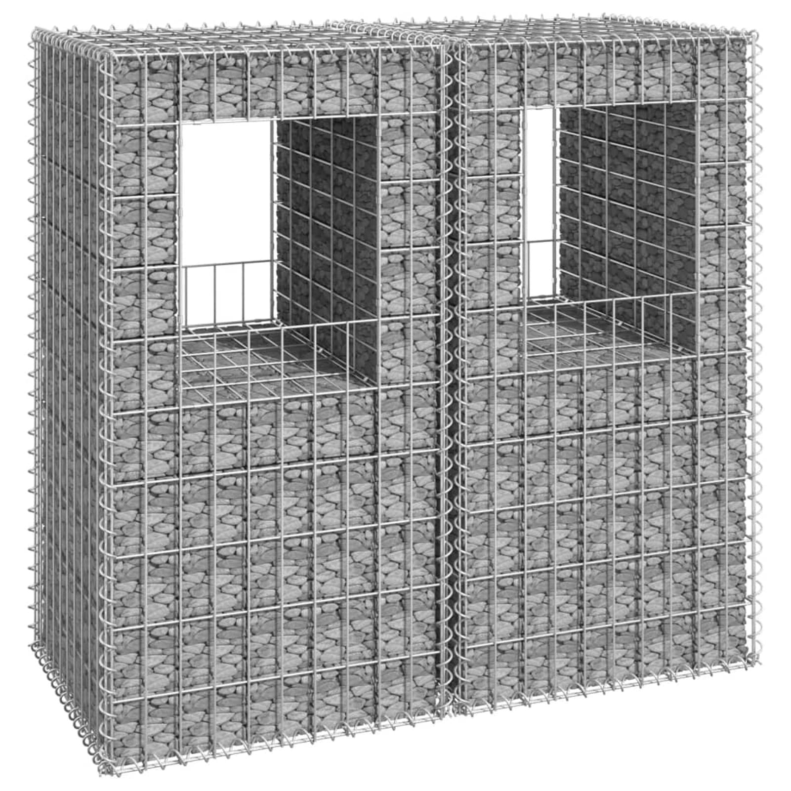 Galvanized Steel Gabion Baskets - 3 Pack (9.8