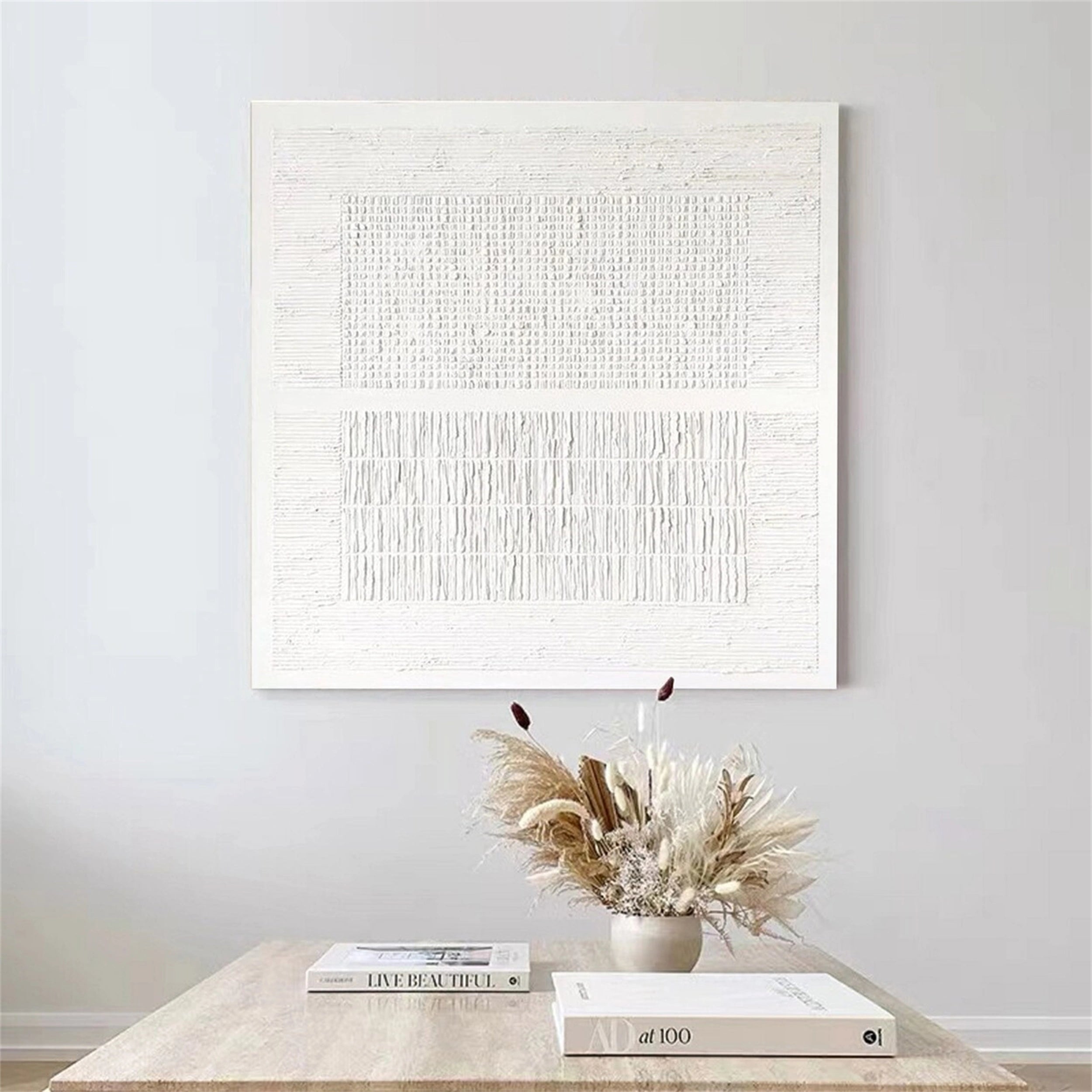 Minimalist Balance Canvas Painting - Modern Abstract Wall Art for Living Room, Bedroom & Office Decor #MM148