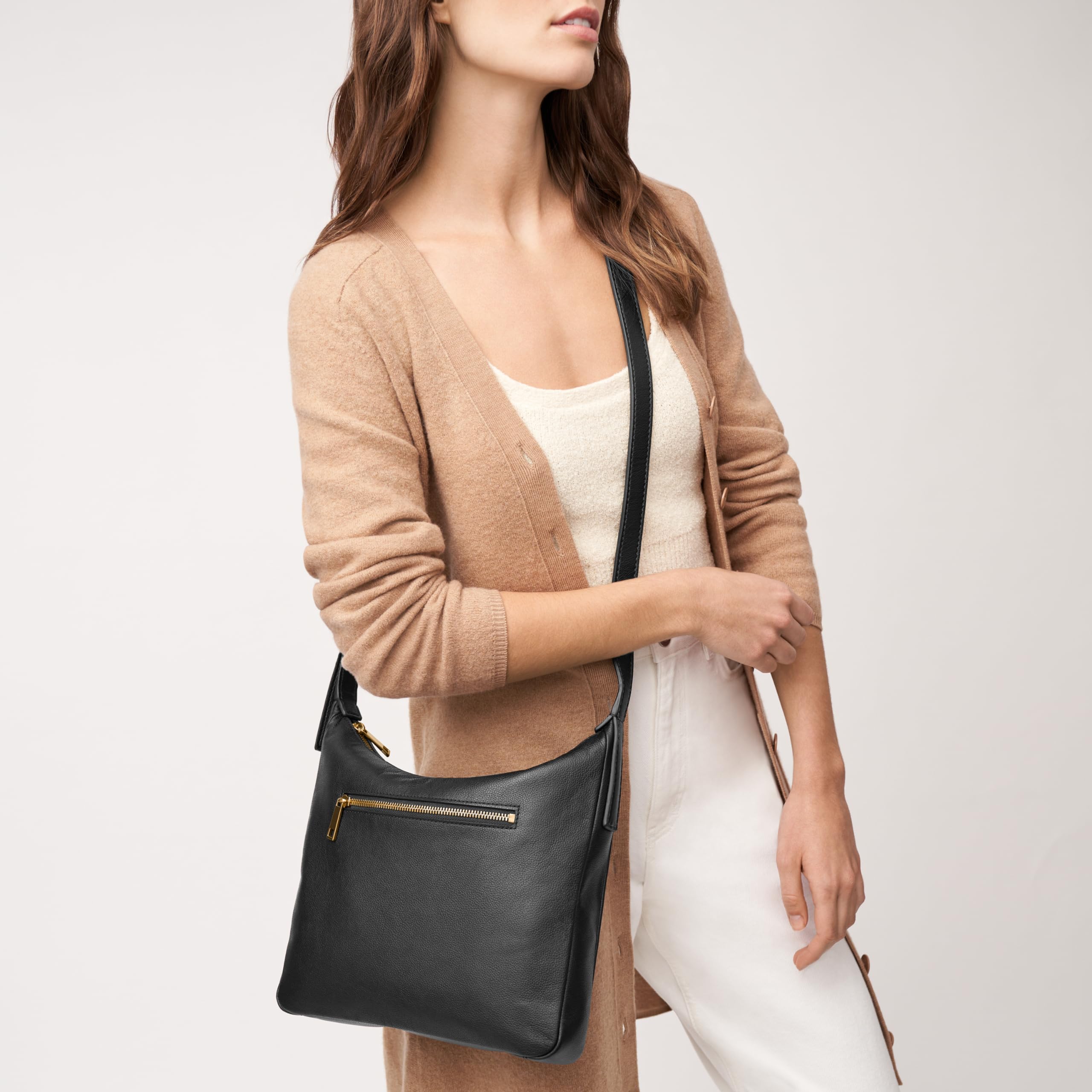 Fossil Women's Cecilia Genuine Leather Crossbody Purse - Stylish Handbag for Everyday Use, Work & Travel