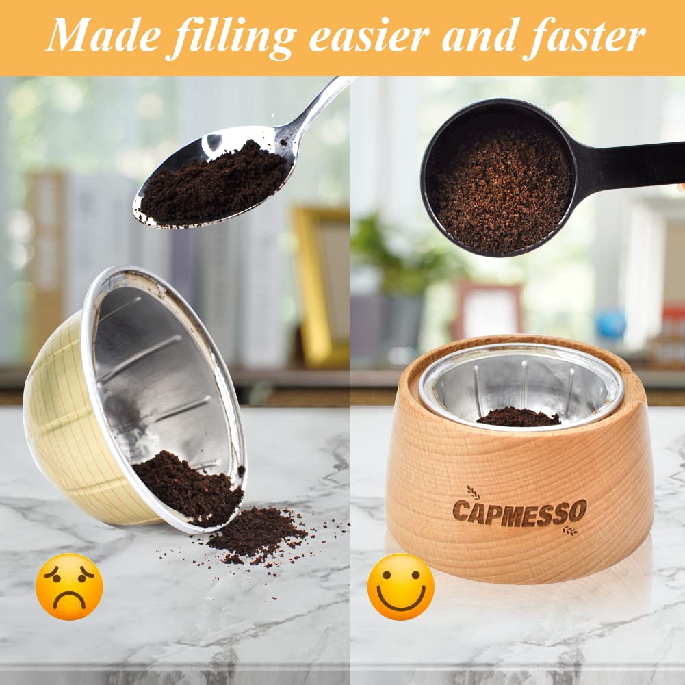 CAPMESSO Aluminum Foil Seals Kit for Reusable Nespresso Vertuo Pods - 100 Lids & Complete Seal Kit for Refillable Vertuoline Capsules | Eco-Friendly Coffee Pod Accessories for Home & Office Use