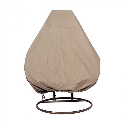 Waterproof 2-Person Hanging Egg Chair Cover - Durable 600D Oxford Fabric with PVC Lining for Outdoor Swing Chairs | Weather-Resistant Protection for Patio, Garden & Backyard Relaxation