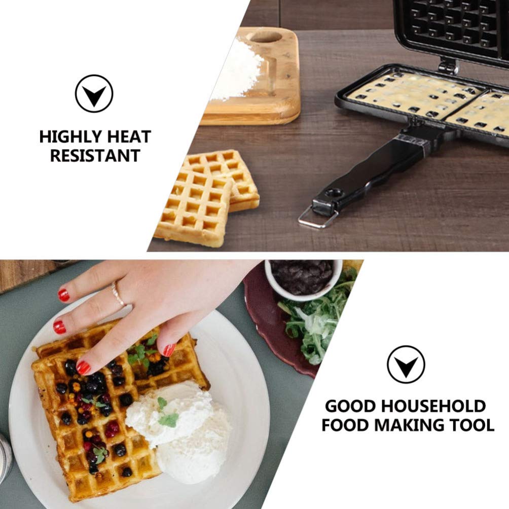 Non-Stick Waffle Mold for Cake Maker - Hemoton Waffle Baking Tool, DIY Creative Cake Mould for Homemade Waffles & Pancakes | Perfect for Breakfast, Desserts & Party Treats